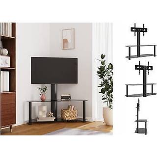 tv-stativ til hjørne 2 hylder til 32"-70" sort