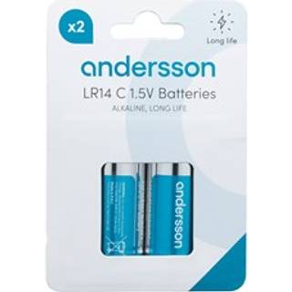 2-pk LR14 C-batterier 1,5 V