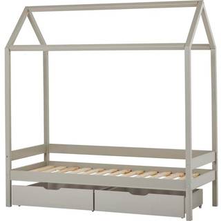 Hoppekids ECO Comfort - Husseng m. Skuffesæt - 70x160 cm. - Dove Grey