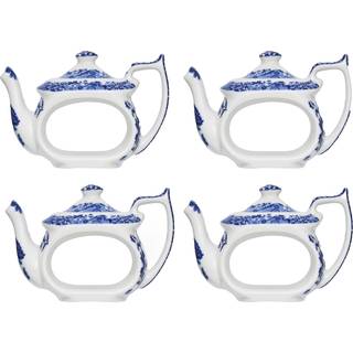 Spode Blue Italian Servietringe 4-pak - Servietter & Tilbehør Porcelæn Multi - BLI9172-XD