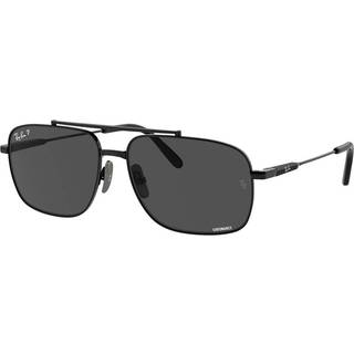 Ray - Ban Unisex RB8096 MICHAEL TITANIUM 9267K8 Solbriller Titanium Sort Grå Pillow Polariseret Antiblænding