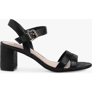 Dune London Dune London Black Wide Fit Merisa 2 Part Block Heel Sandals