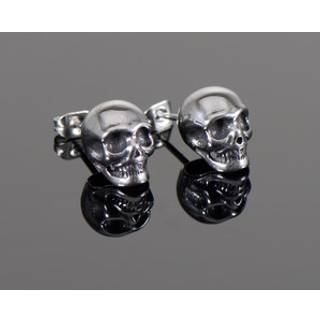 Ørestikker/ørering "Skull" Kirurgisk stål, par, størrelse: 10x10 mm