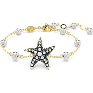 Idyllia Armband, Kristallperlen, Seestern, Mehrfarbig, Goldlegierungsschicht