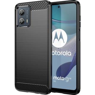 SKALO Motorola Moto G53 5G Armor Carbon Stødsikker TPU-cover - Sort
