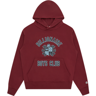 Billionaire Boys Club Crest Logo Hoodie Burgundy