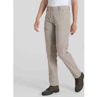 Craghoppers Women's Nosilife Pro Convertible Trousers III Zip off-bukser Damer størrelse 44 - Regular farve beige