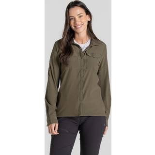 Craghoppers Women's Nosilife Pro Long Sleeved Shirt V Wild Olive, 20