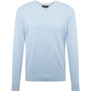 bugatti Herren Pullover blau unifarben
