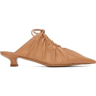 Masey mules i læder - Sand Beige - 40