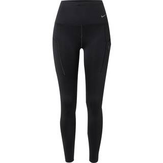 Højtaljede Nike Go-leggings i fuld længde og med lommer og fast støtte til kvinder - sort - S (EU 36-38)