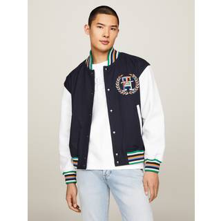 Archive Leather Mix Varsity Jakke, Desert Sky, XXL
