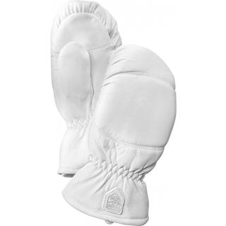 Hestra Leather Box Mitt Off White, Offwhite, 8
