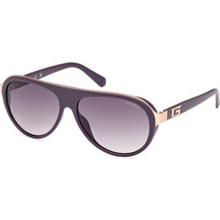 Guess Mand GU00125 82A Solbriller Injiceret Violet Røg Pilot Normal