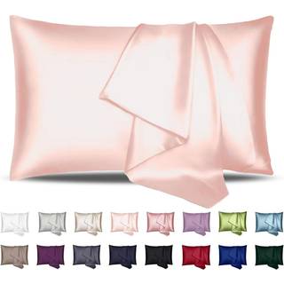 INSSL Silke Pillowcase til kvinder Mulberry Silk Pillowcase til h?rannoncehud og hold dig behagelig og ?ndbar under s?vn. (Pink 20 """"? 30 """")