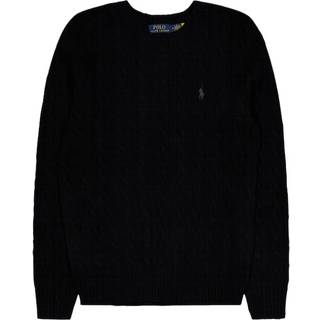 Polo Ralph Lauren Wool/Cashmere Cable Crew Neck Polo Black
