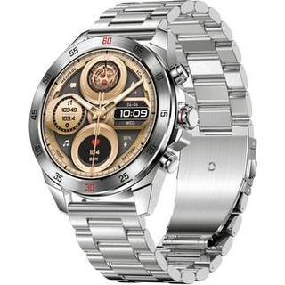 NX1 Pro Luxury Metal Business Smart Watch Sundhedsovervågning Bluetooth Opkald Vandtæt Sportsur - Sølv