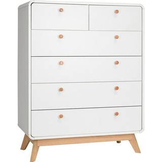 Kommode med 4+2 skuffer i Oak Look White