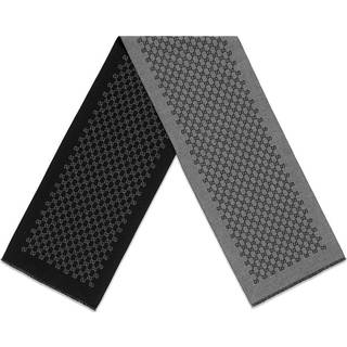 Gucci - Reversible Logo-Print Wool Scarf - Men - Gray
