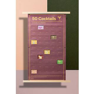 Poster - 50 Cocktails to taste in a lifetime