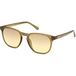 Guess GU00061 96F 53 Solbriller Mænd Grøn - Transparent Shiny Dark Green - 53mm