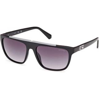 Guess GU00122 01B 57 Solbriller Mænd Black - Shiny Black - 57mm