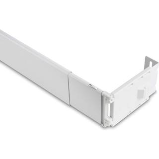 Rod Desyne AMN-WP4028 Bred Pocket Curtain Rod 28-48 tommer hvid