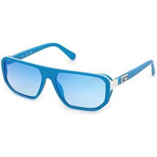 Guess GU00124 91X 59 Solbriller Mænd Blue - Matte Blue - 59mm