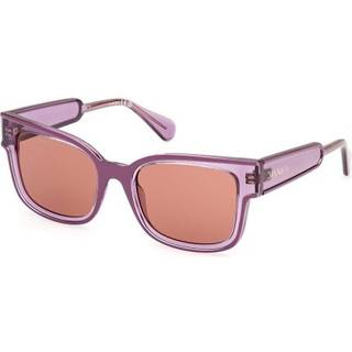 Max & Co. MO0098 81E 53 Solbriller Kvinder Purple - Dark Violet On Transparent Shiny Violet - 53mm