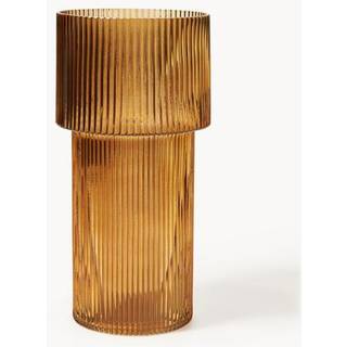 Glasvase Lija med rifletoverflade, H 30 cm