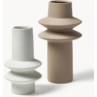 Vaser Isen af stentøj, sæt med 2