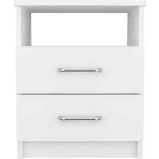 Moderne og stilfuld hvid partikel sovev?relse natbord