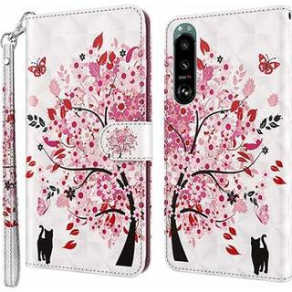 Wonder Series Sony Xperia 5 III Pung Taske - Blomstrede Træ