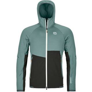 Ortovox Fleece Rib Hoody Fleecejakke Herrer størrelse L farve turkis