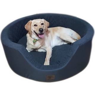 XXL luksus hundeseng, vaskbart betræk, 90 x 30 cm, mørkeblå