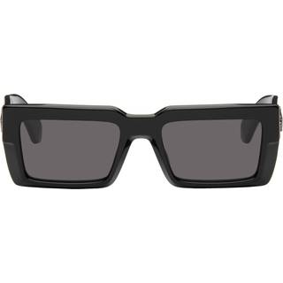 Off-White Unisex OERI114 Moberly 1007 black Solbriller Acetat Sort Grå Firkantet Normal