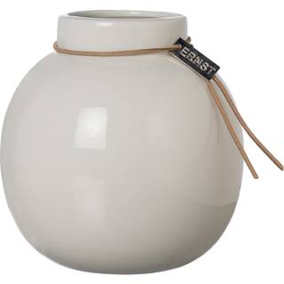 Ernst Vase Keramik 10 Cm - Vaser Stentøj Hvid - 270560