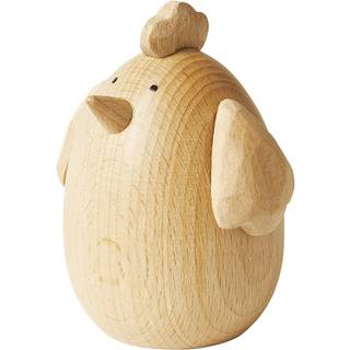 DACORE Træfigur høne 8,8 cm - bøg natur