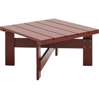 HAY Crate Low Table 75x75 - Iron Red Water-based lacquer pinewood