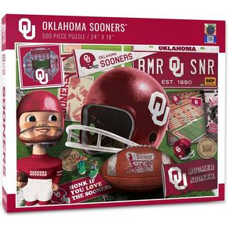 Youthefan NCAA Oklahoma Sooners Retro Series Puzzle - 500 stykker Team farver store