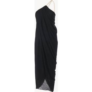 ChloÃ© One-shoulder virgin wool midi dress - black - XS