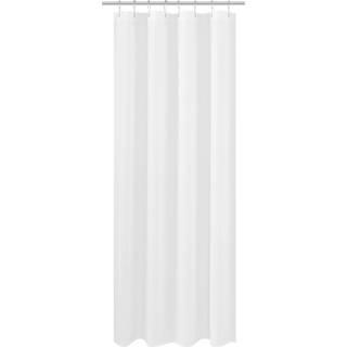N&Y Hjem Fabric Broes Gardin Liner Lang stallstørrelse 48 x 78 tommer Hotelkvalitet Vaskbart vandafvisende hvide badeværelsesgardiner med gromete