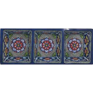 Prepara 3 bricka tre sektioner blå azteca