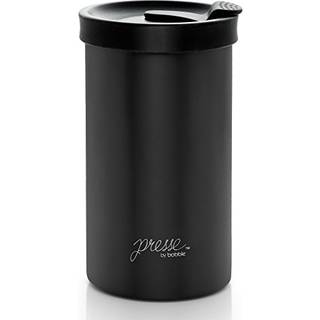 Presse by Bobble fransk presse & isoleret 13 oz rejsekrus - kaffebrygning på farten (sort)