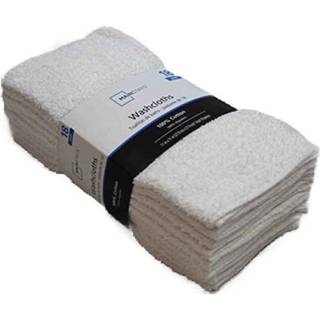 Mainstay Ny 18 Terry White Washcloths Bomuld 11 X 11 Tynd vaskeklud Vaskeklude