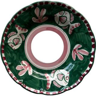 Piccola Home Amalfi Dyb Tallerken 23 Cm - Dybe tallerkner Keramik Grøn - PT23TV-A-VER-PE