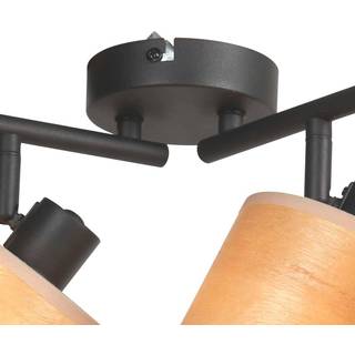 Bambus-loftslampe, 4-lys