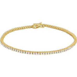 Siersbøl - Tennins armbånd i 14 kt guld med i alt 1,54 carat