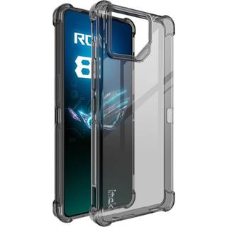 Asus ROG Phone 8 / 8 Pro IMAK Shock Resistant Plastik Bagside Cover - Gennemsigtig Sort