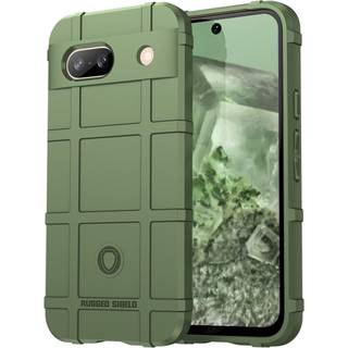 Google Pixel 8a Rugged Shield Series Håndværker Bagside Cover - Grøn